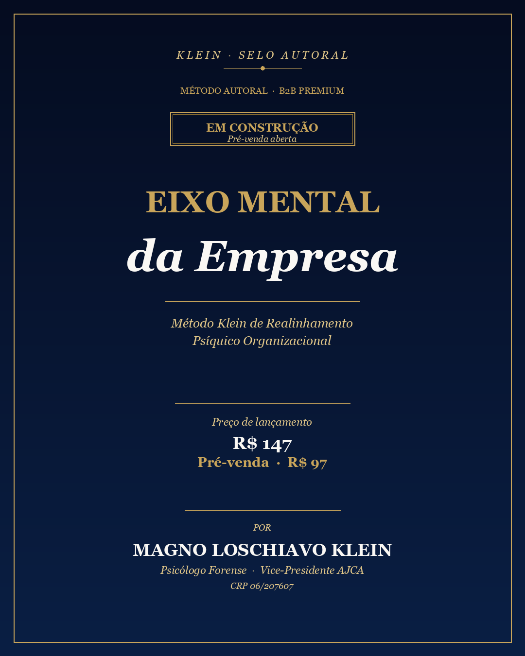 Capa do livro Eixo Mental da Empresa
