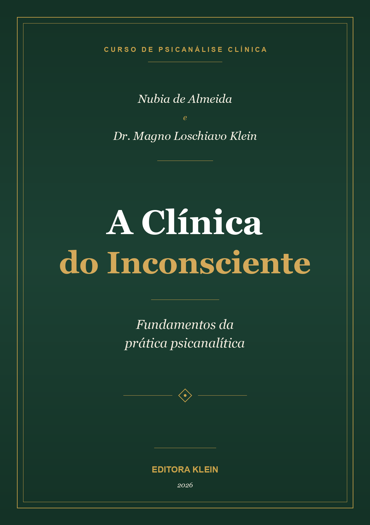 Capa do livro A Clínica do Inconsciente